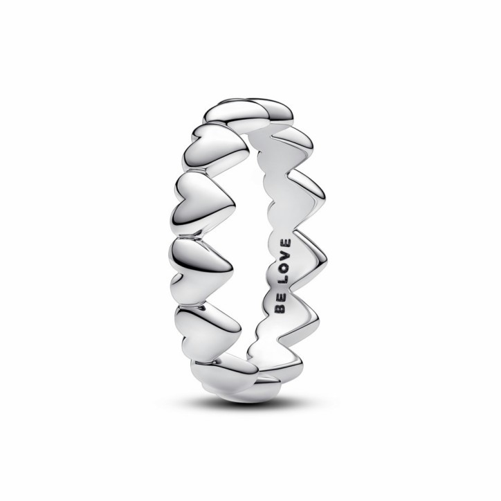 Anillo Pandora Fila de Corazones - 193427C00