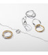 Collar Círculo Forma Orgánica en Pavé y Perla Cultivada de Agua Dulce - 393303C01-45 Collar Círculo Forma Orgánica en Pavé y Perla Cultivada de Agua Dulce - 393303C01-45