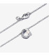 Collar Círculo Forma Orgánica en Pavé y Perla Cultivada de Agua Dulce - 393303C01-45 Collar Círculo Forma Orgánica en Pavé y Perla Cultivada de Agua Dulce - 393303C01-45