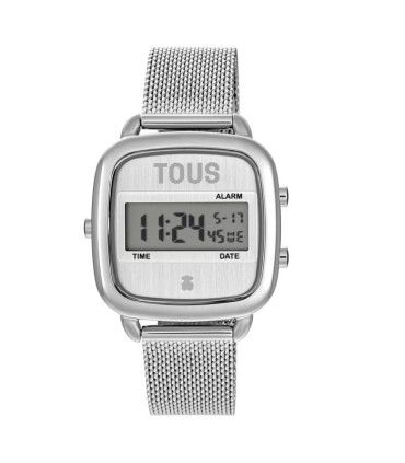 Reloj Tous digital con correa de malla milanesa de acero D-Logo New - 300358100