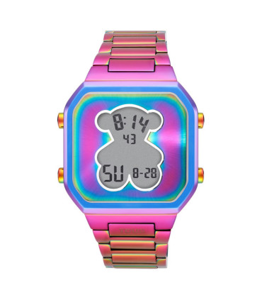 Reloj TOUS digital con correa de acero iridscente multicolor D-Bear - 3000137900