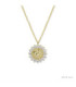 Collar Angelote con baño de oro de alta calidad y circonitas