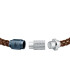 Pulsera Maserati para hombre con cuero marrón trenzado - JM223AVE15