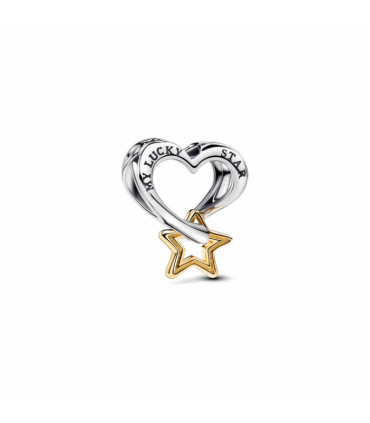 Charm Pandora Estrella y Corazón de la Suerte - 763513C00