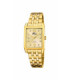 RELOJ LOTUS SQUARE SERIES BEIGE CORREA DE ACERO INOXIDABLE 316L, MUJER - 18986/2