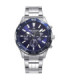 RELOJ MARK MADDOX CON BISEL AZUL Y BRAZALETE DE ACERO - HM1017-36