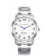 Reloj de acero para hombre con esfera blanca y números árabes - 41145-05