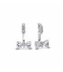 Pendientes Colgantes Lazo Brillante Plata de primera ley - 293543C01
