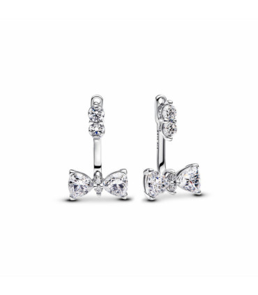 Pendientes Colgantes Lazo Brillante Plata de primera ley - 293543C01