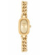 Reloj analógico joya con brazalete cadena de acero dorada Oval Time - 3000140200