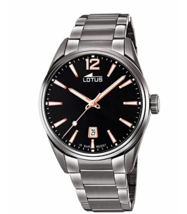 RELOJ DE HOMBRE LOTUS CHRONO CON ESFERA NEGRA - 18684/2