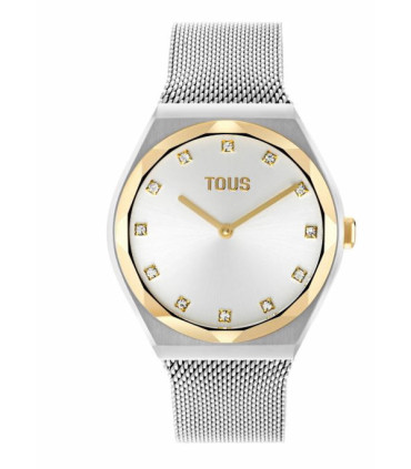 Reloj analógico con brazalete de acero y acero dorado Karat Round Mesh - 3000141700