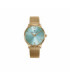 Reloj Mark Maddox mujer esfera azul malla milanesa dorada - MM1030-65