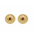 Pendientes con Ojo de Tigre acabado oro 18k - Lanyeb - SGEM11910800