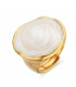 Anillo acabado oro amarillo de 18k y Lacado Blanco - Huldio - SGW204760014