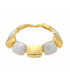 Pulsera acabado oro amarillo de 18k y Madreperla Blanca - Lingo - SGBU06911500
