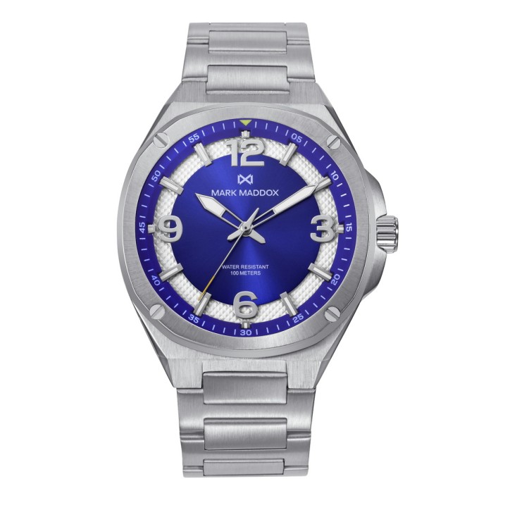 Reloj caja de acero 10 Atm, brazalete de acero , movimiento cuarzo - HM1020-35