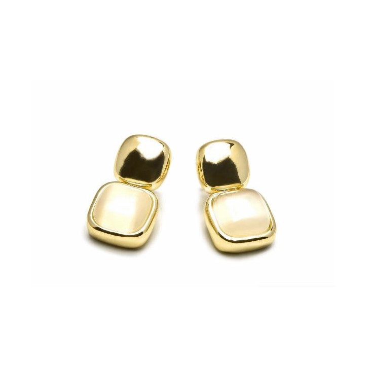 Pendientes con Ojo de Gato acabado oro 18k - Laroi - SGEU23714600