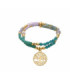 Pulsera con Cristal Azul acabado oro 18k - Zorsi - SGBW073C0600