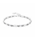 Pulsera de Plata de Ley 925 y Circonita Brillante acabado en rodio - Paord - BX1830000