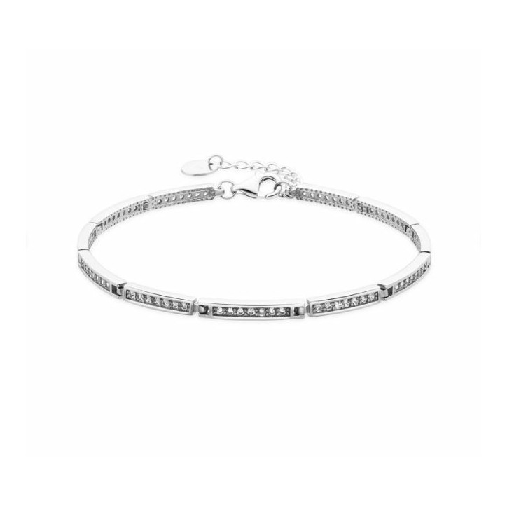 Pulsera de Plata de Ley 925 y Circonita Brillante acabado en rodio - Thuki - BX1850000