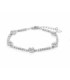Pulsera de Plata de Ley 925 con Circonita Brillante acabada en rodio - Daimas - BX4300000