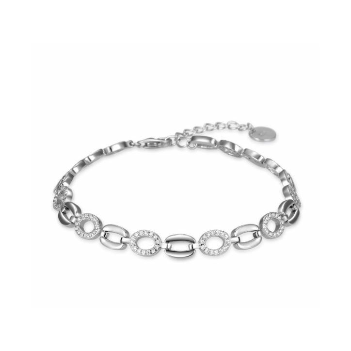 Pulsera de Plata de Ley 925 con Circonita Brillante acabada en rodio - Lydas - BX4290000