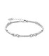 Pulsera Luxenter Arat Plata Baño Rodio Infinitos y Circonitas Blancas - BX3350000