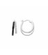 Pendientes de Plata de Ley 925 y Lacado Negro acabado en rodio - Dersa - EO15760100