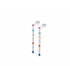 Pendientes Lotus plata circonitas colores mujer - LP3734-4/2