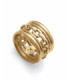 Anillo de mujer de acero Ip dorado ancho cadena - 75399A01412