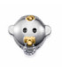 Motivo de mujer de acero e Ip dorado diseño bebé con chupete - 14244M01000