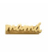 Motivo de acero IP dorado con la palabra mamá para montar en pulsera personalizable - 1358M01012M
