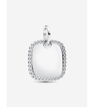 Colgante Etiqueta Grabable Cuadrada Brillante - 394009C01