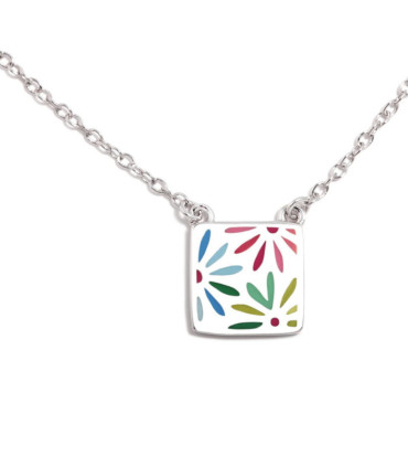 COLGANTE AGATHA RUIZ DE LA PRADA DE PLATA DE LEI Y ESMALTE - 105DAI