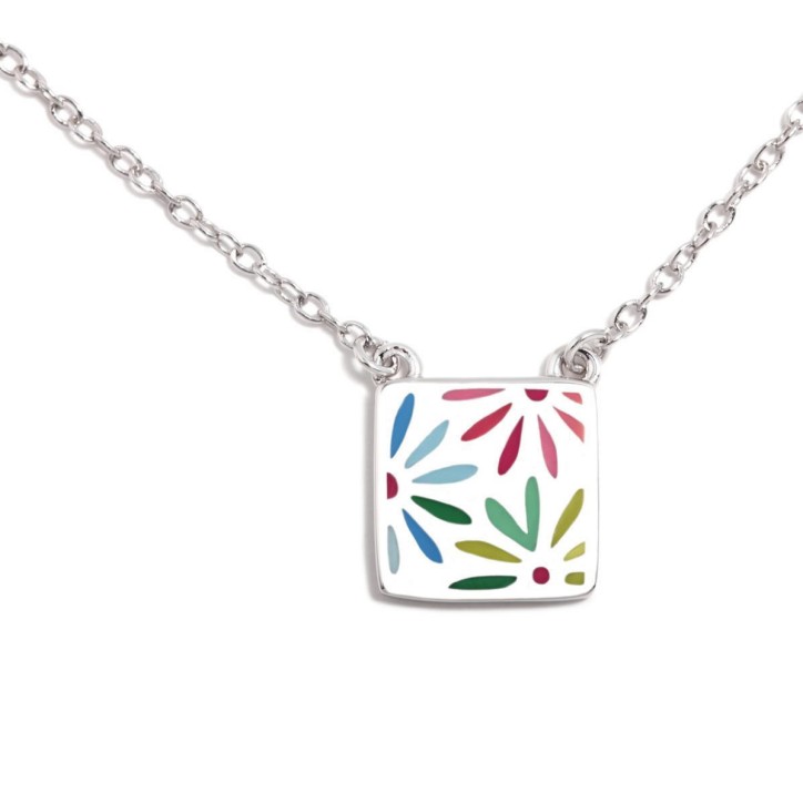 COLGANTE AGATHA RUIZ DE LA PRADA DE PLATA DE LEI Y ESMALTE - 105DAI