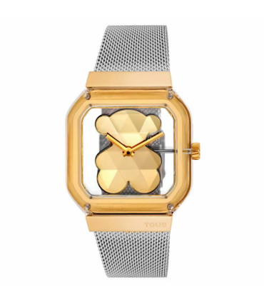 RELOJ TOUS analógico con brazalete de acero y acero dorado D-Bear Party - 3000143500