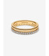 Anillo Doble BandaRecubrimiento en oro de 14k - 163799C01