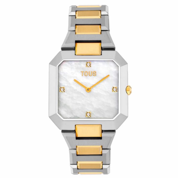 RELOJ TOUS analógico con brazalete de acero, acero dorado y esfera de nácar Karat - 3000145000