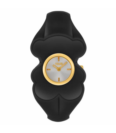 RELOJ TOUS analógico de acero dorado y policarbonato marrón ahumado T. L Bear Folks - 3000146900