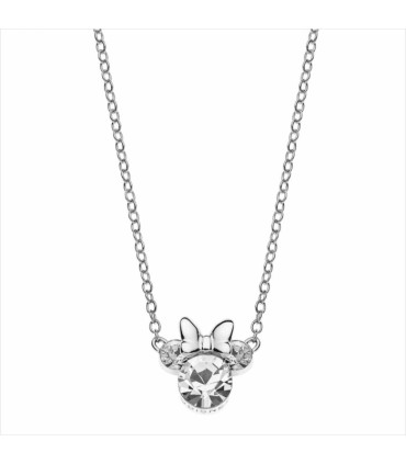 Collar Disney Minnie Plata 925 con Piedra Transparente – Diseño Infantil