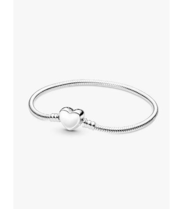Pulsera Pandora Moments Cierre Corazón Grabable Plata de Ley 599206C00