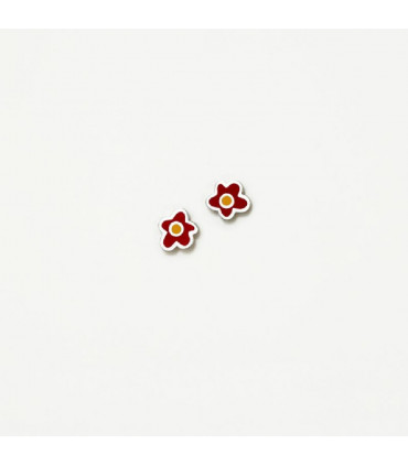 Pendientes SuperAgatha Flor Roja - 061SUP