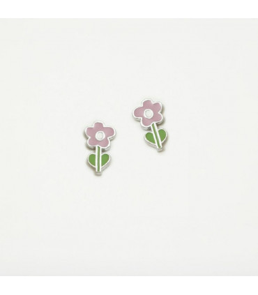 Pendientes Agatha Flor Rosa - 050GRE