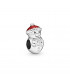 Charm Pandora Muñeco de Nieve con Sombrero de Santa - 798478C01
