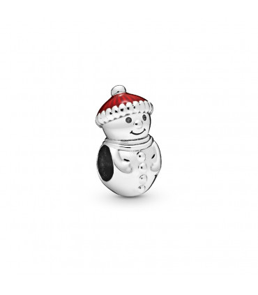Charm Pandora Muñeco de Nieve con Sombrero de Santa - 798478C01