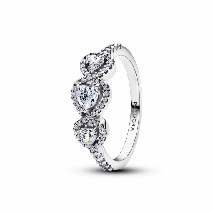Anillo de Pandora Trilogía de Corazones y Halo - 194413C01