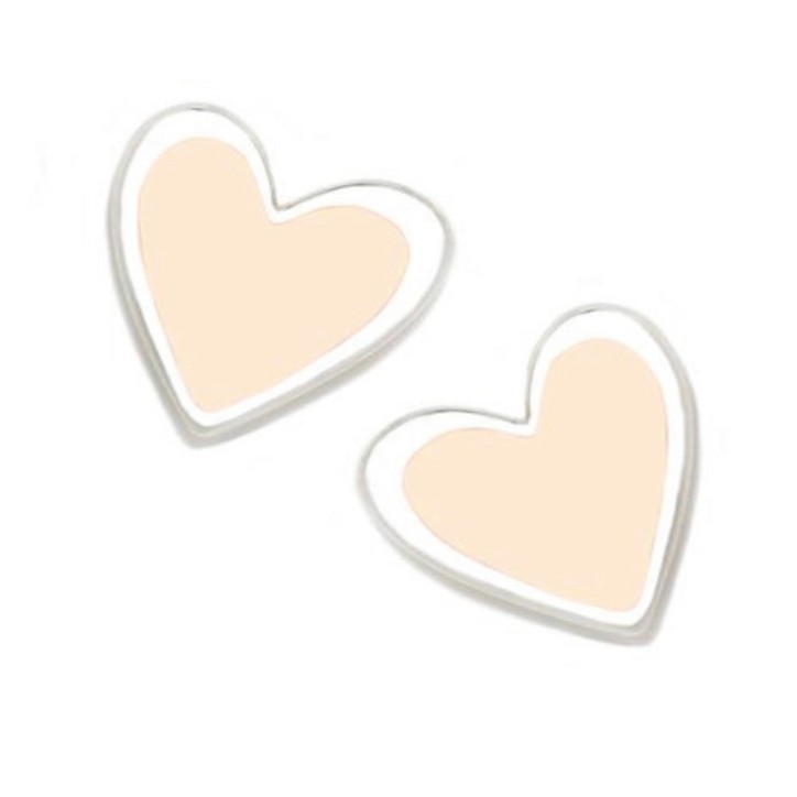 Pendientes SUPERAGATHA con forma de Corazón en tono Pastel - 010SPA