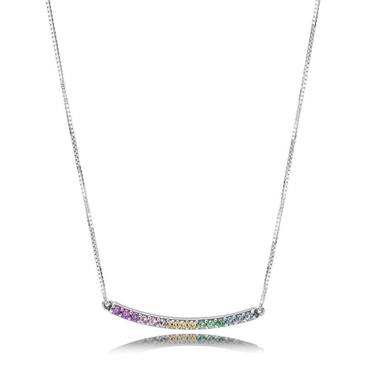 Collar de Pandora Arco de Amor Multicolor - 397079CFPMX-50
