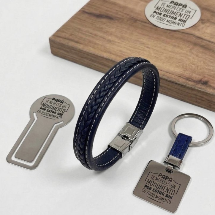 Pack Papá Pulsera, Llavero y Marcapáginas - 910074